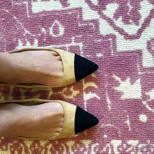 Zara block kitten heel shoe